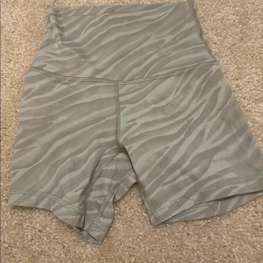 Sage green,  inch biker shorts